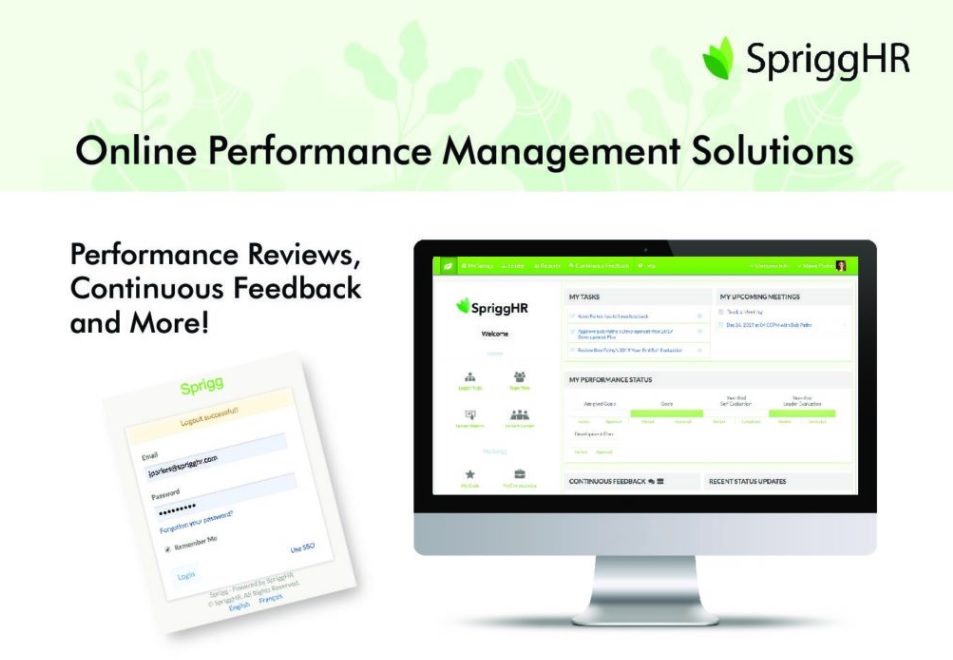 SpriggHR Performance Management Product Summary