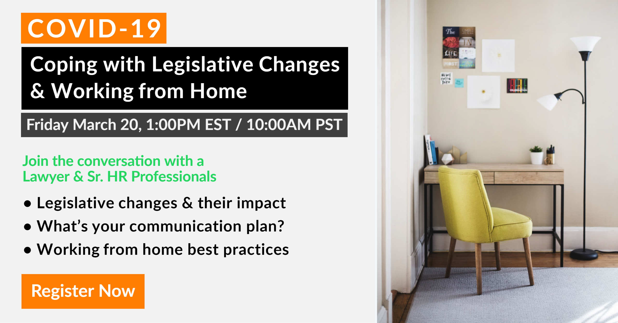 COVID-19 - Coping with Legislative Changes & Working from Home